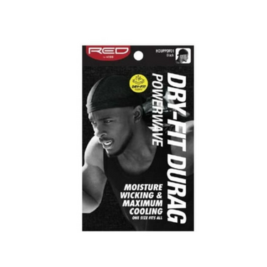 Red by Kiss Dry-Fit Power Wave Durag - Black (HDUPOPF01) - ANNS BEAUTY SUPPLY